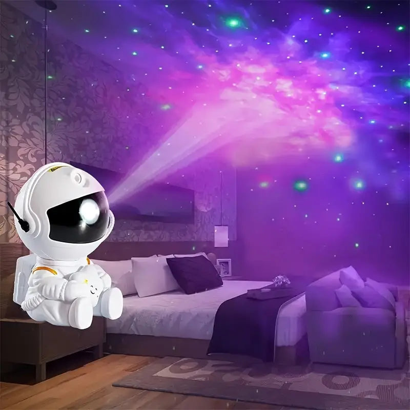 Skateboard Astronaut Galaxy Projector with Remote Control 🌌🛹