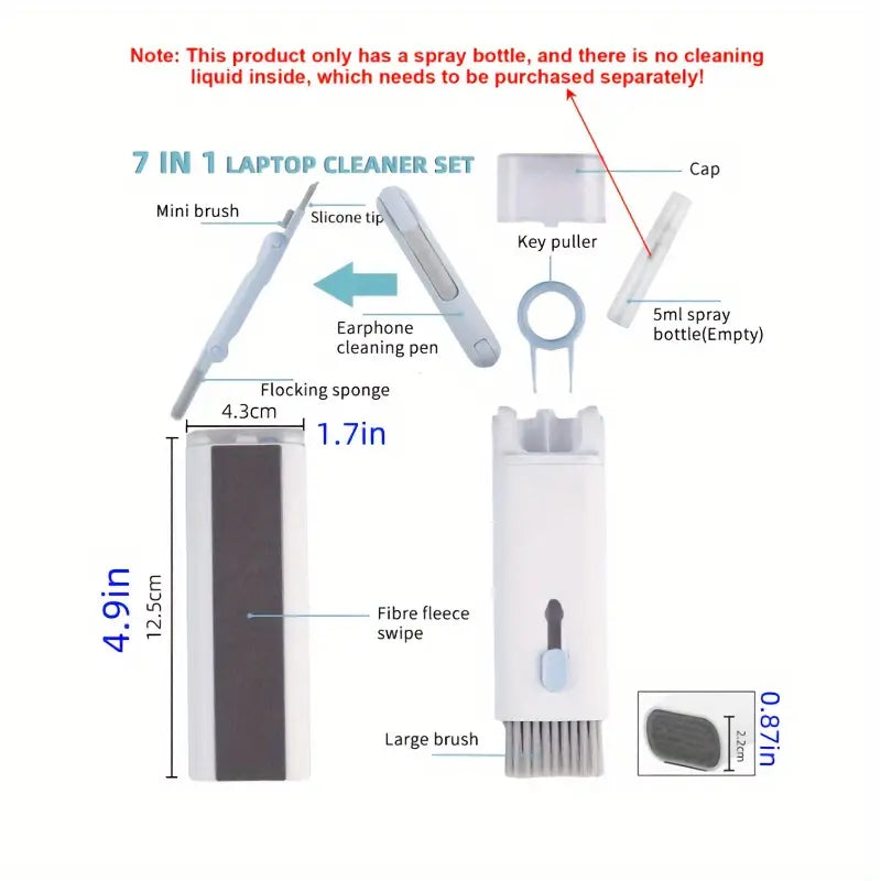 7 in 1 Multi-Function Laptop/Keyboard Cleaning Brush