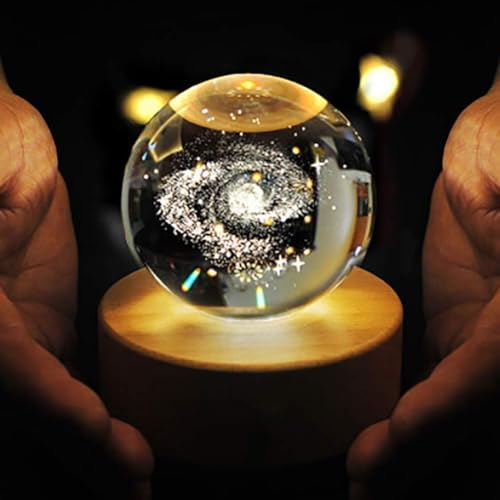 3D Love Heart Crystal Ball Night Lamp