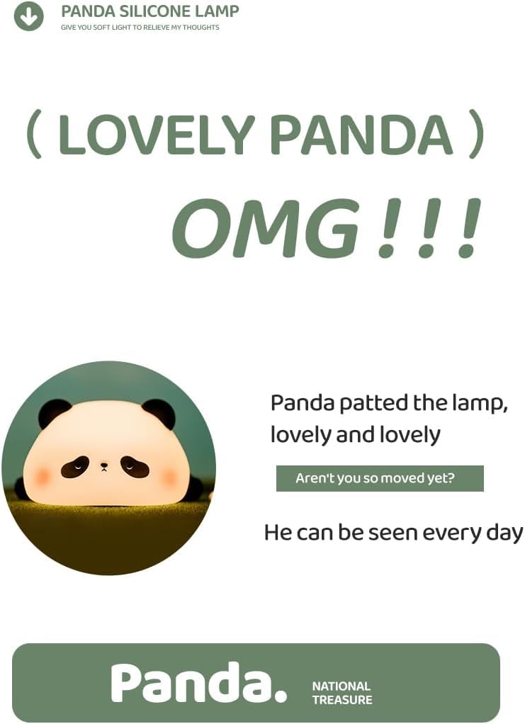 Cute Panda Night Light