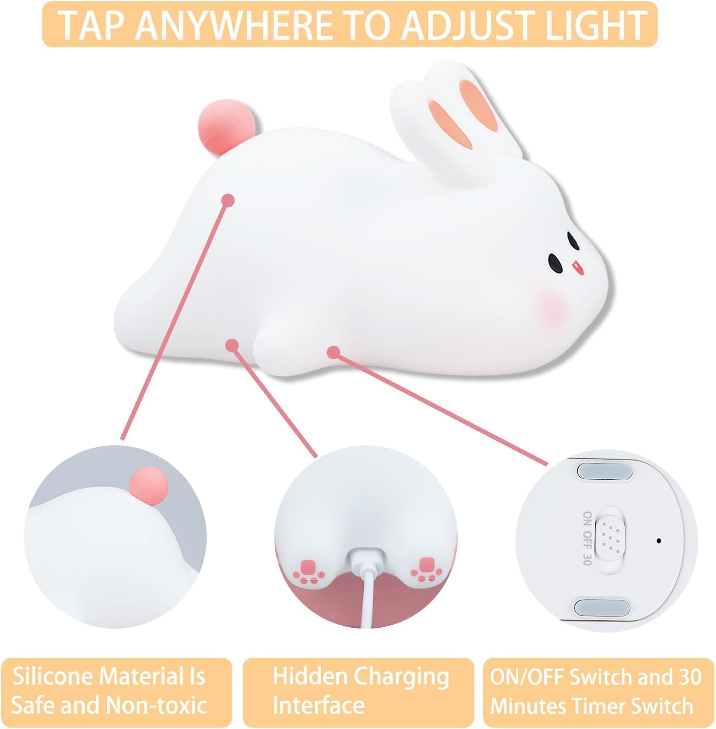 Cute Panda Night Light