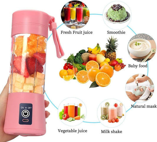 Portable USB Juicer Electric USB Juice Maker Mixer Bottle Blender Grinder Juice Blender Shake Fruit & Vegetable Blender Grinder Juicer Mixer Grinder for Making Juice Smoothie Maker