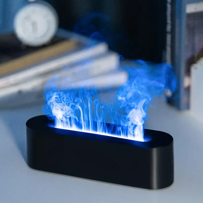 Simulated Flame Humidifier with 3D Fire Effect & USB Power