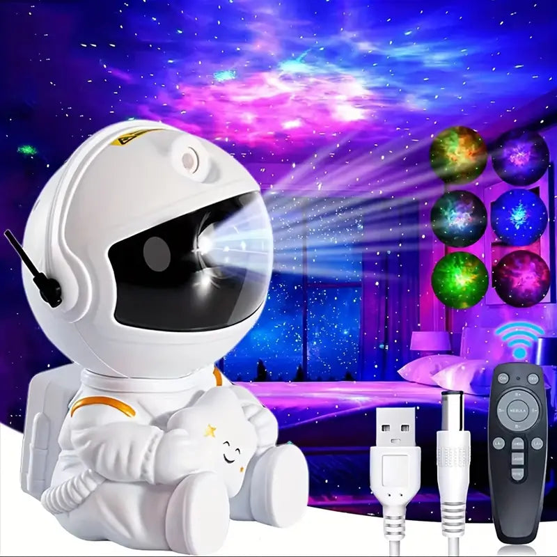 Skateboard Astronaut Galaxy Projector with Remote Control 🌌🛹