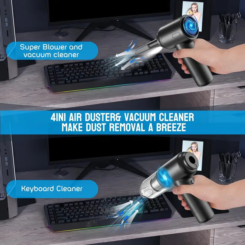 Portable Air Duster Wireless Vacuum Cleaner