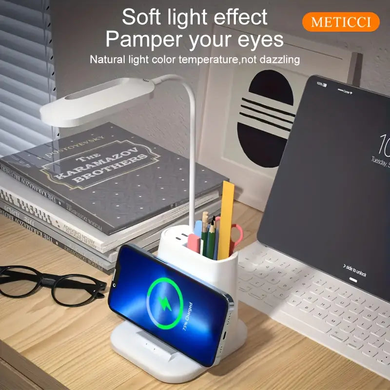 Table Lamp with Pen Holder