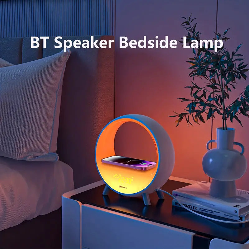 Smart Lamp with Wireless Charging, Speaker, Sunrise Alarm & Sleep Light