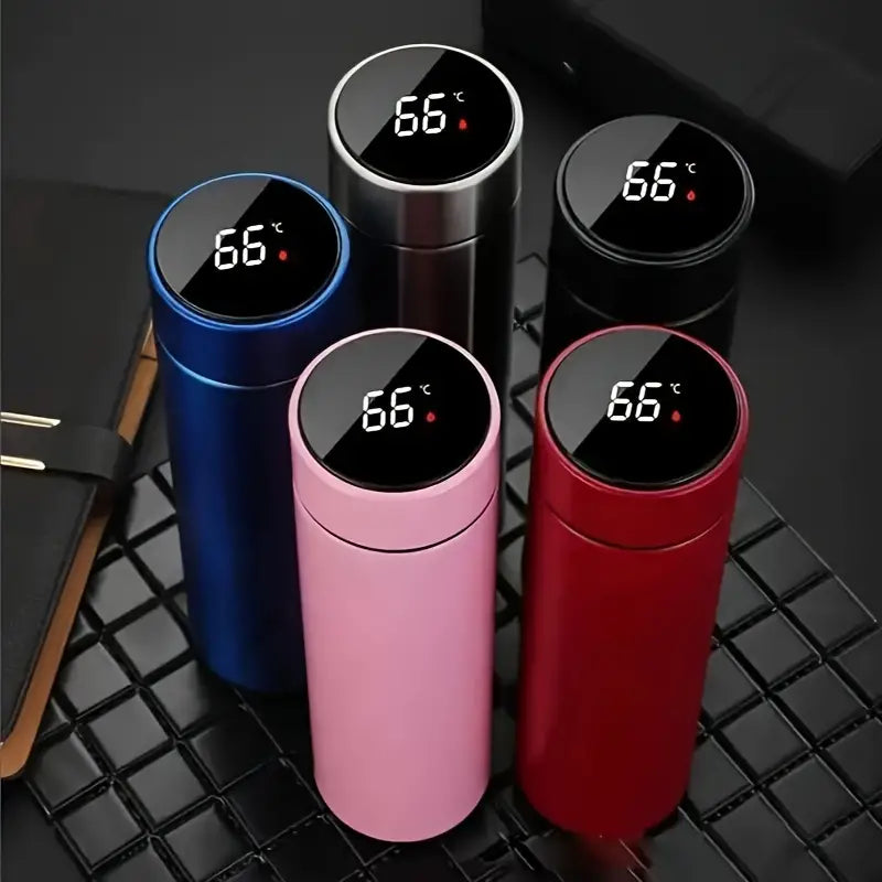 Smart Display Water Bottle (Multicolor)